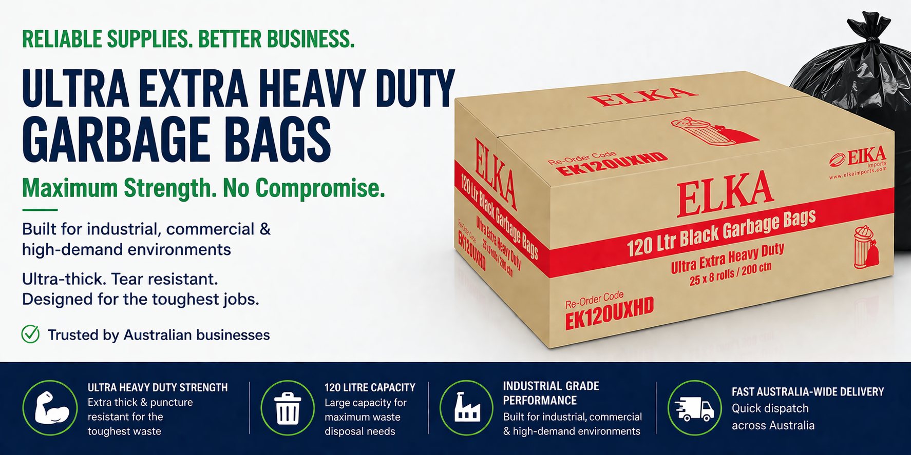 Ultra Extra Heavy Duty Garbage Bags