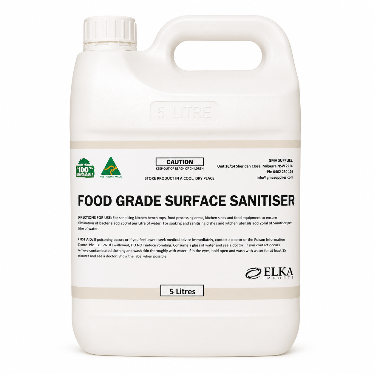 Food Surface Sanitiser 5L