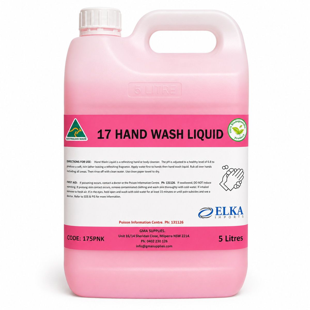 (17) Hand Wash Soap Pink 5L