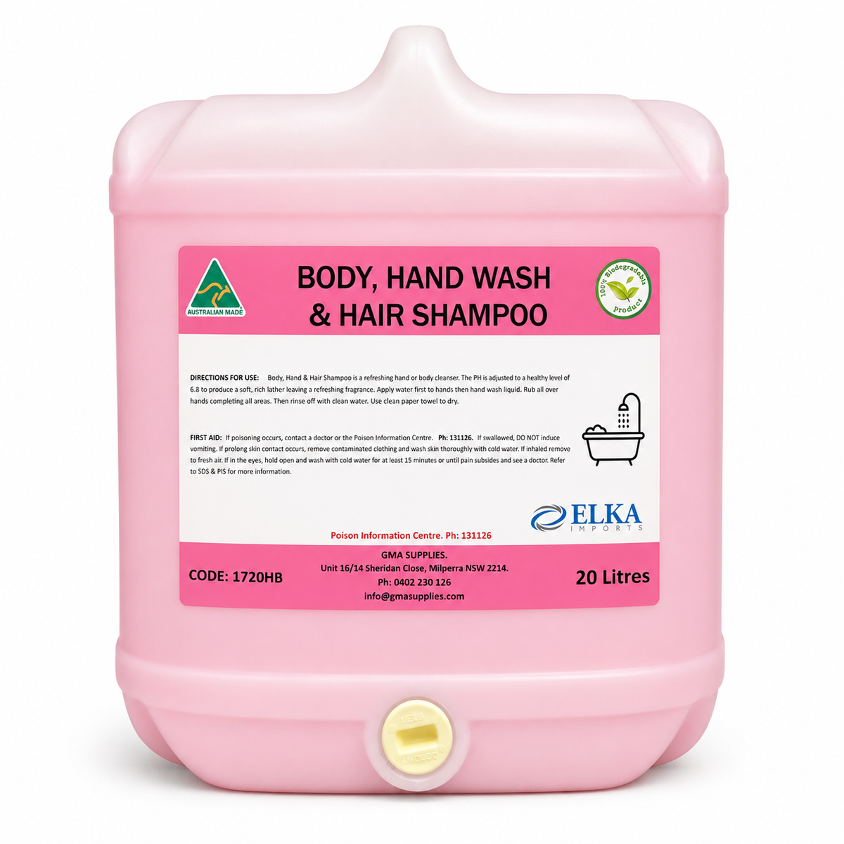 Body Hand Wash & Hair Shampoo 5L / 20L