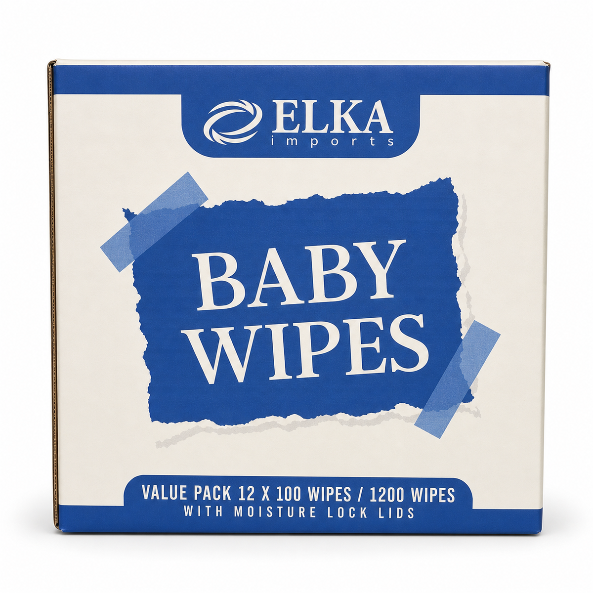 Elka Baby Wipes 100 Sheets Packs Carton of 12 Packs