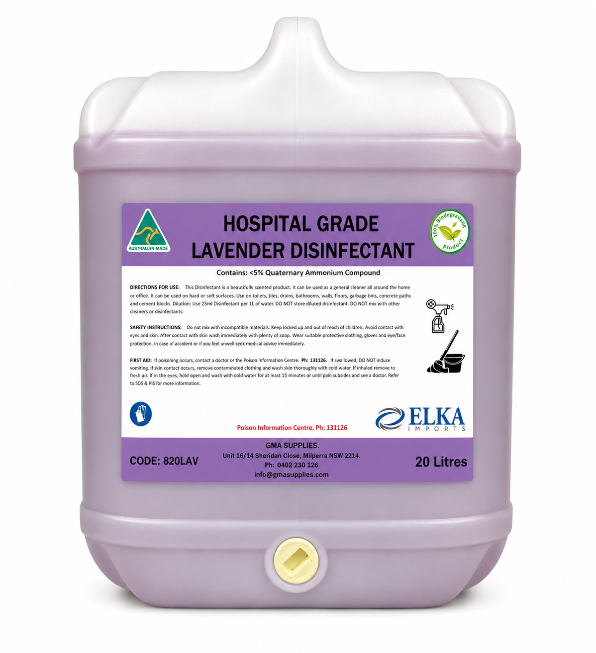(8) Disinfectant Lavender 20L