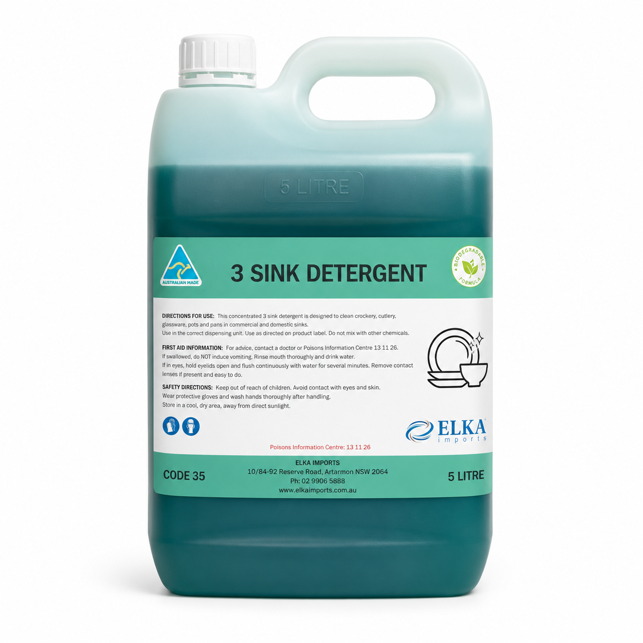 Commercial Sink Dishwashing Detergent 5L / 20L
