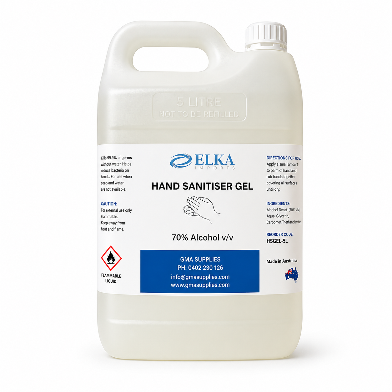 Sanitiser Gel 5L