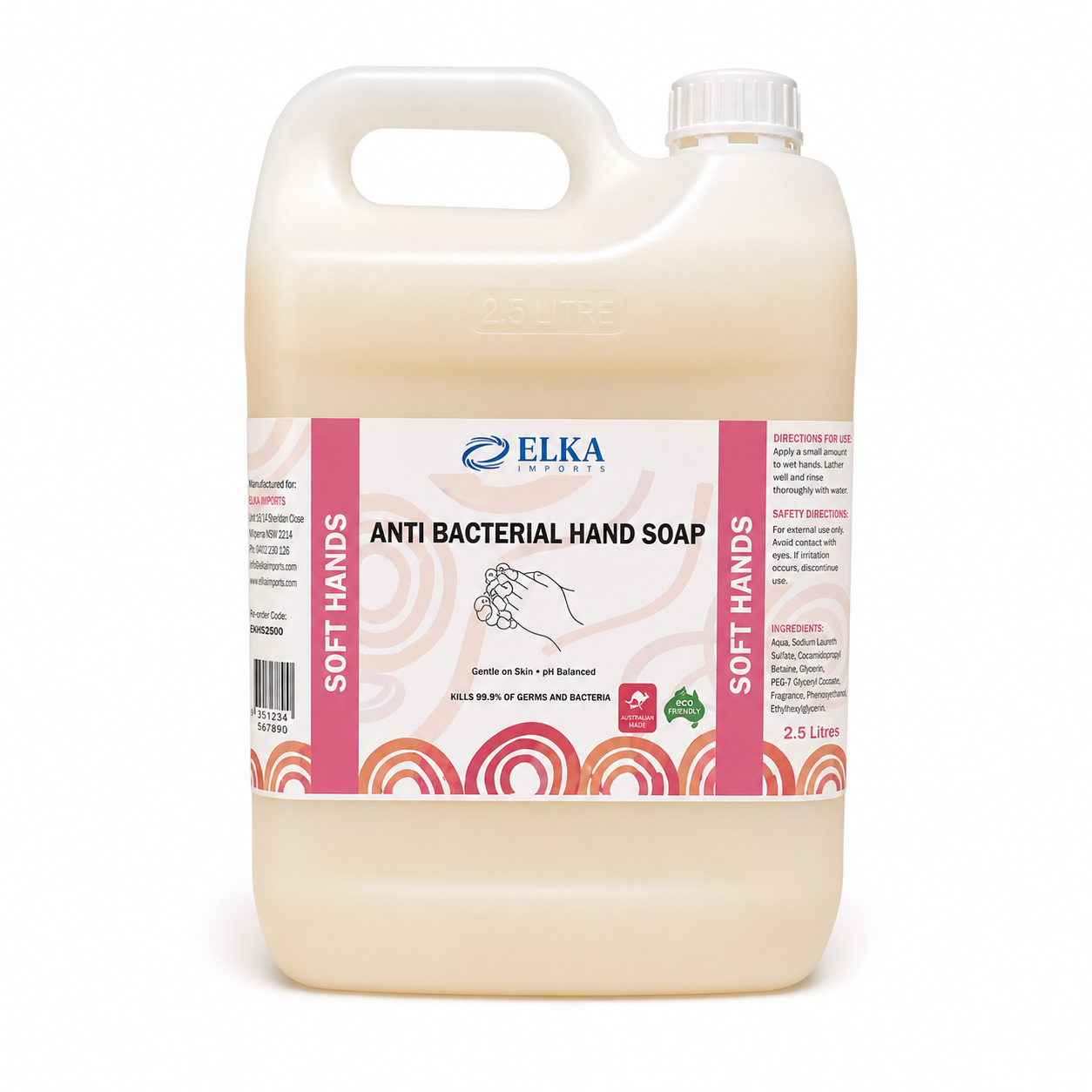 (18) Anti Bacterial Hand Soap Wash 5L