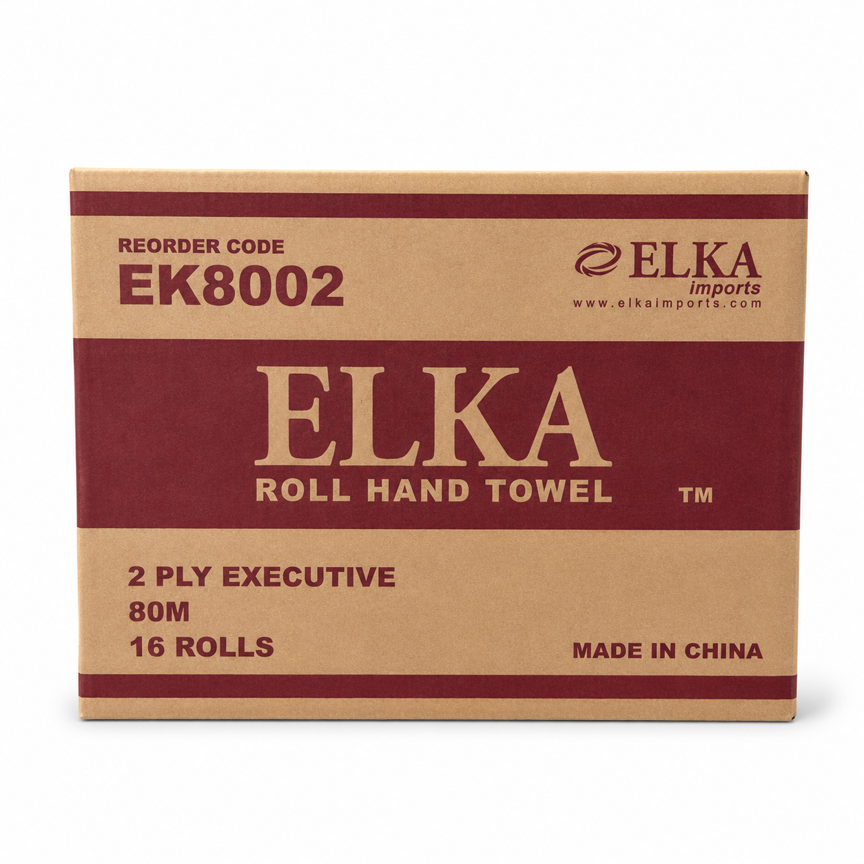 Elka 2 Ply 80m Roll Towel Carton of 16