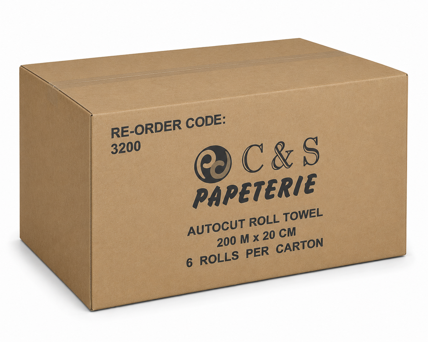 Auto-Cut Paper Hand Towel 20cm x 200m Carton of 6