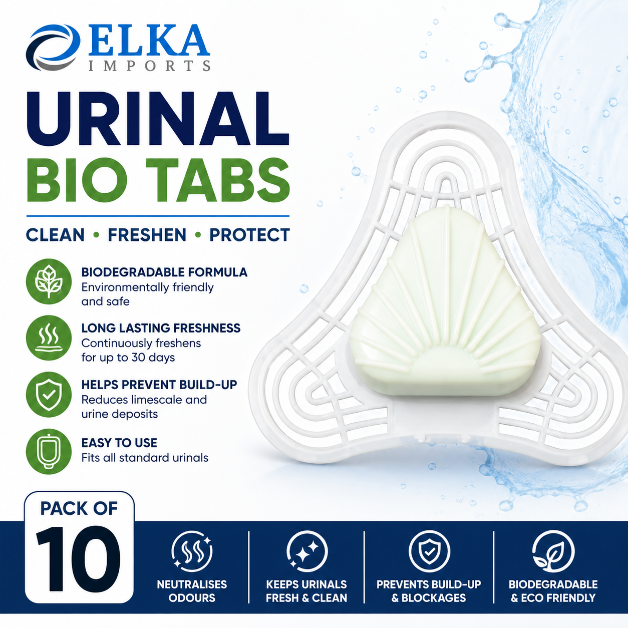 Urinal Bio Tabs – Biological Enzyme Urinal Blocks