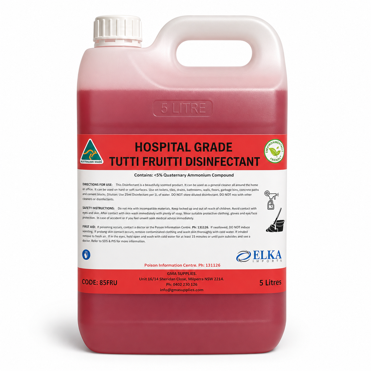 (8) Disinfectant Fruity 5L