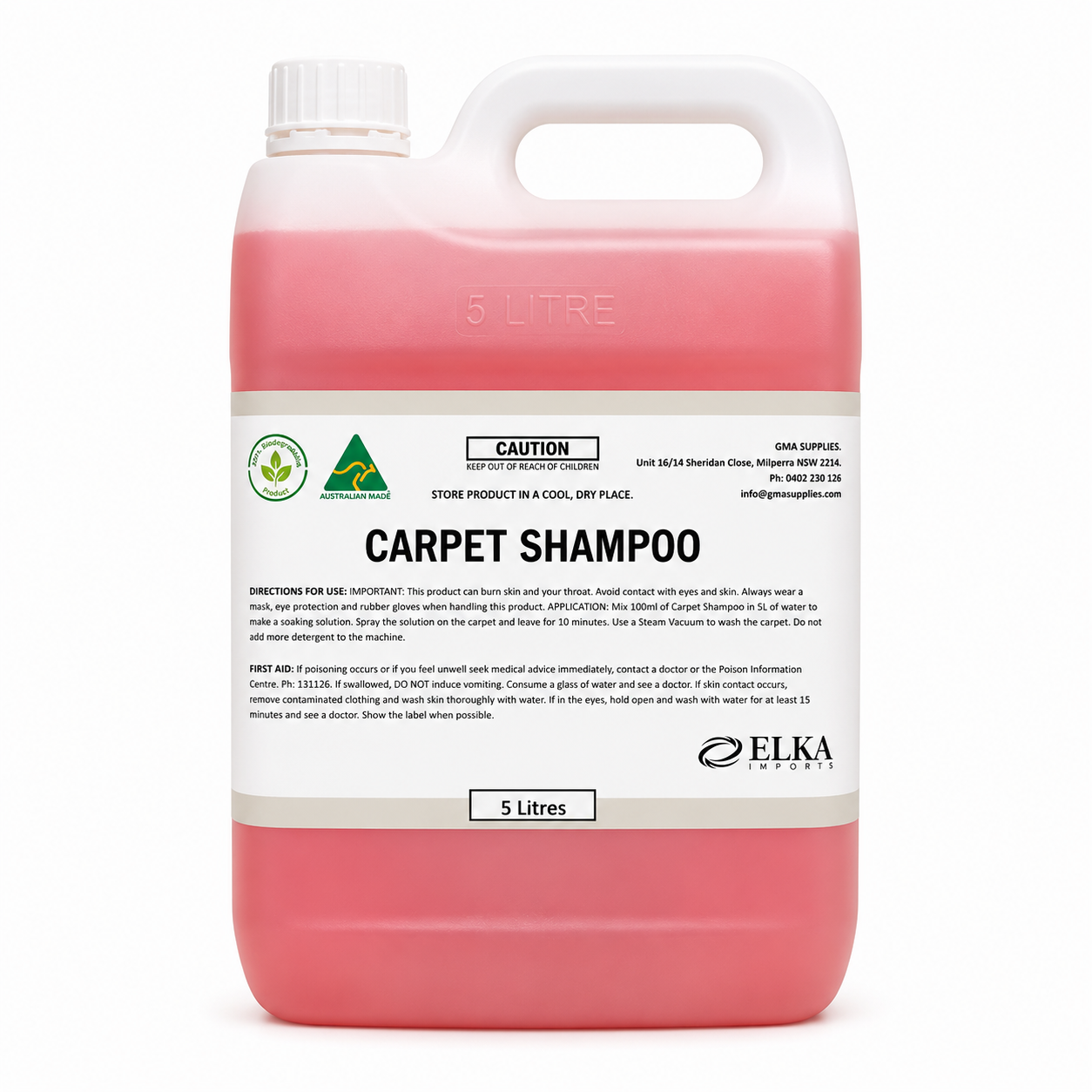 Commercial Carpet Shampoo 5L