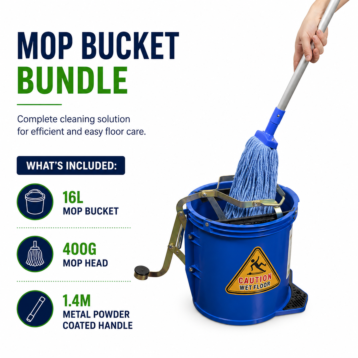Mop + Handle + Bucket - Mop Bundle