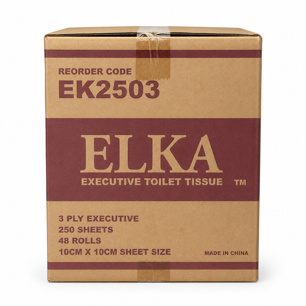 Elka 3 Ply 250 Sheet Executive Toilet Paper | Carton of 48 | EK2503