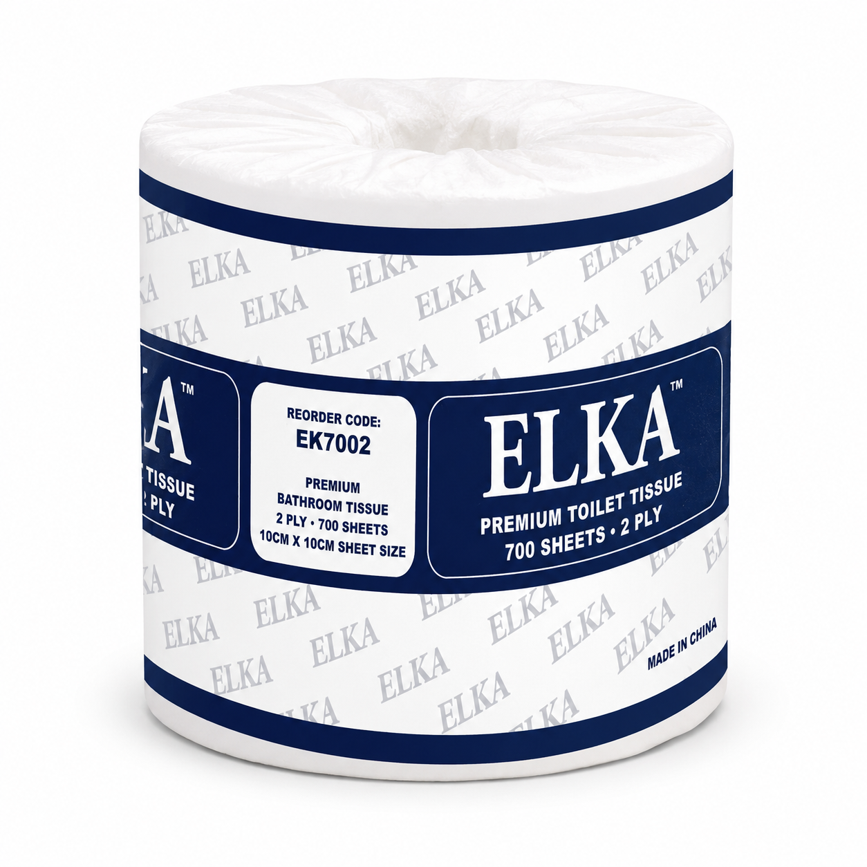 Elka 2 Ply 700 Sheet Toilet Paper Carton of 48 Rolls