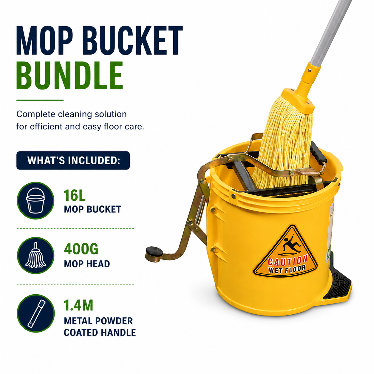 Mop + Handle + Bucket - Mop Bundle