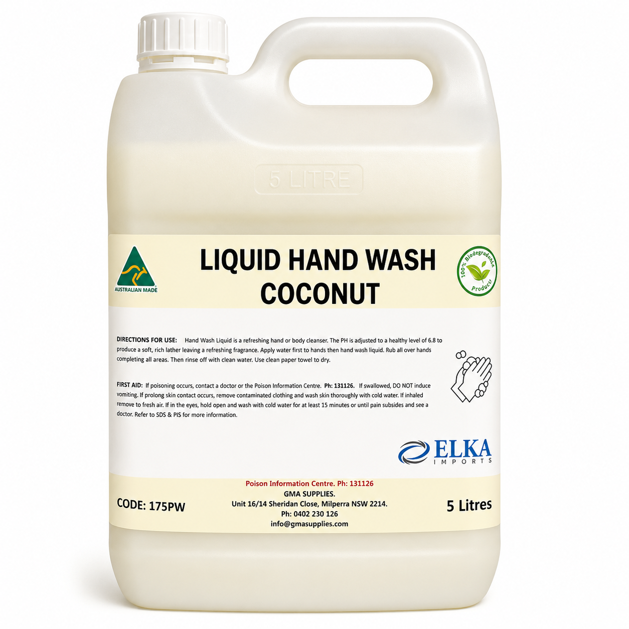 (17) Hand Wash Soap Pearl White 5L