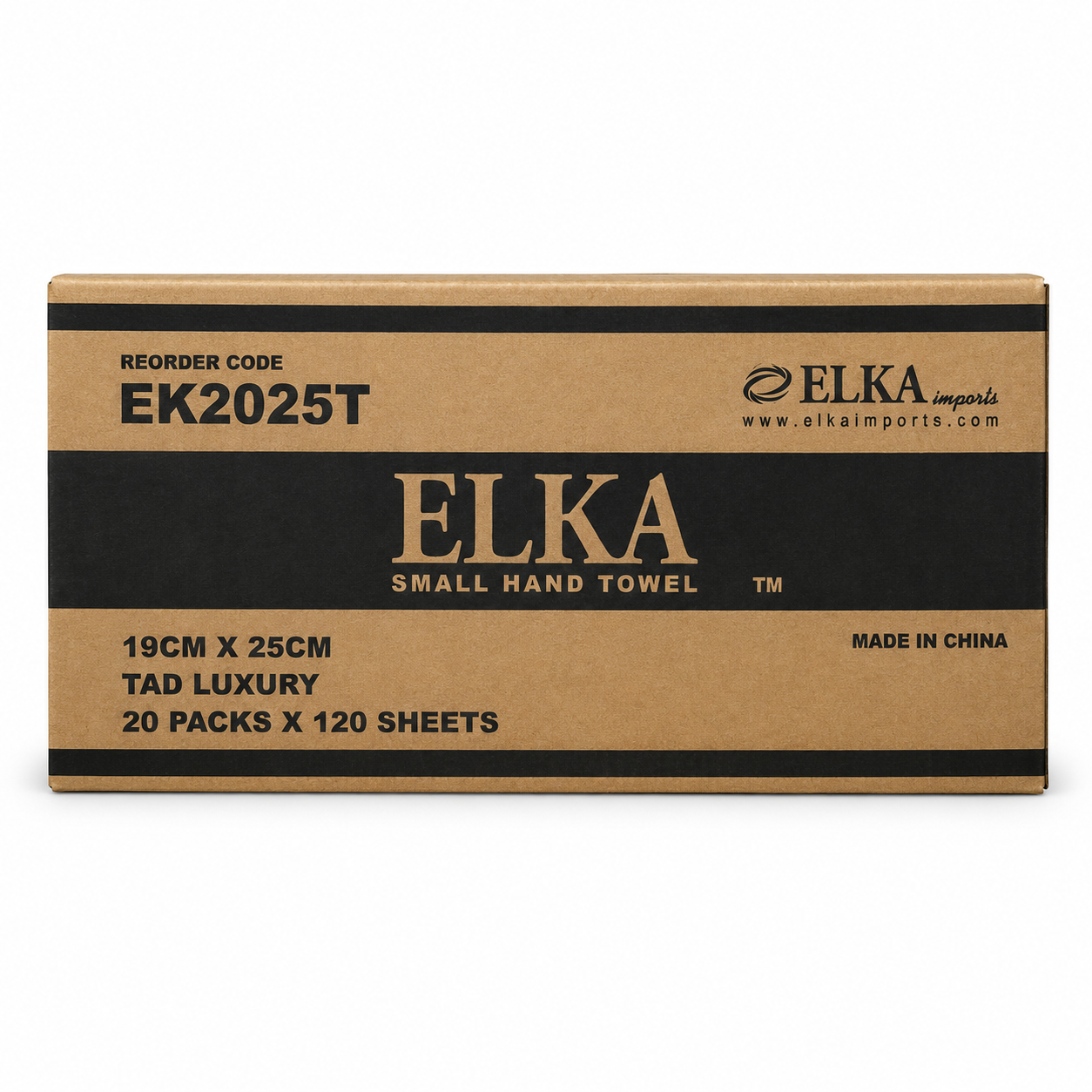 Elka TAD Compact Hand Towel 19cm x 25cm Carton of 2400
