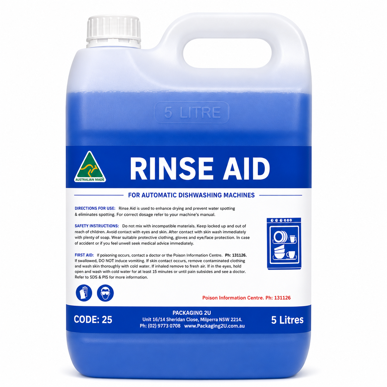 (2) Rinse Aid 5L