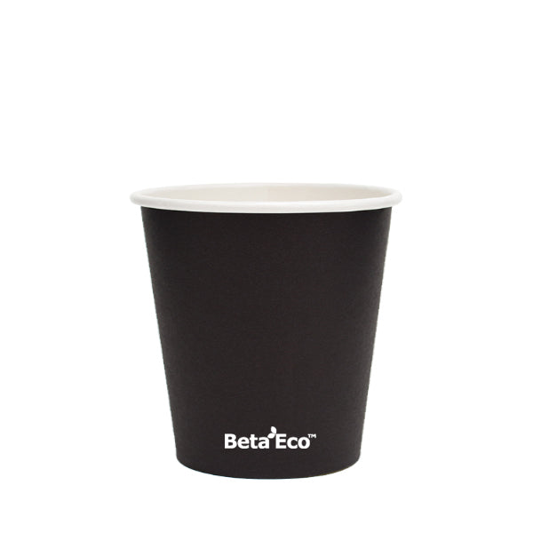 8oz Single Wall Black Coffee Cup (80mm) Carton of 1000