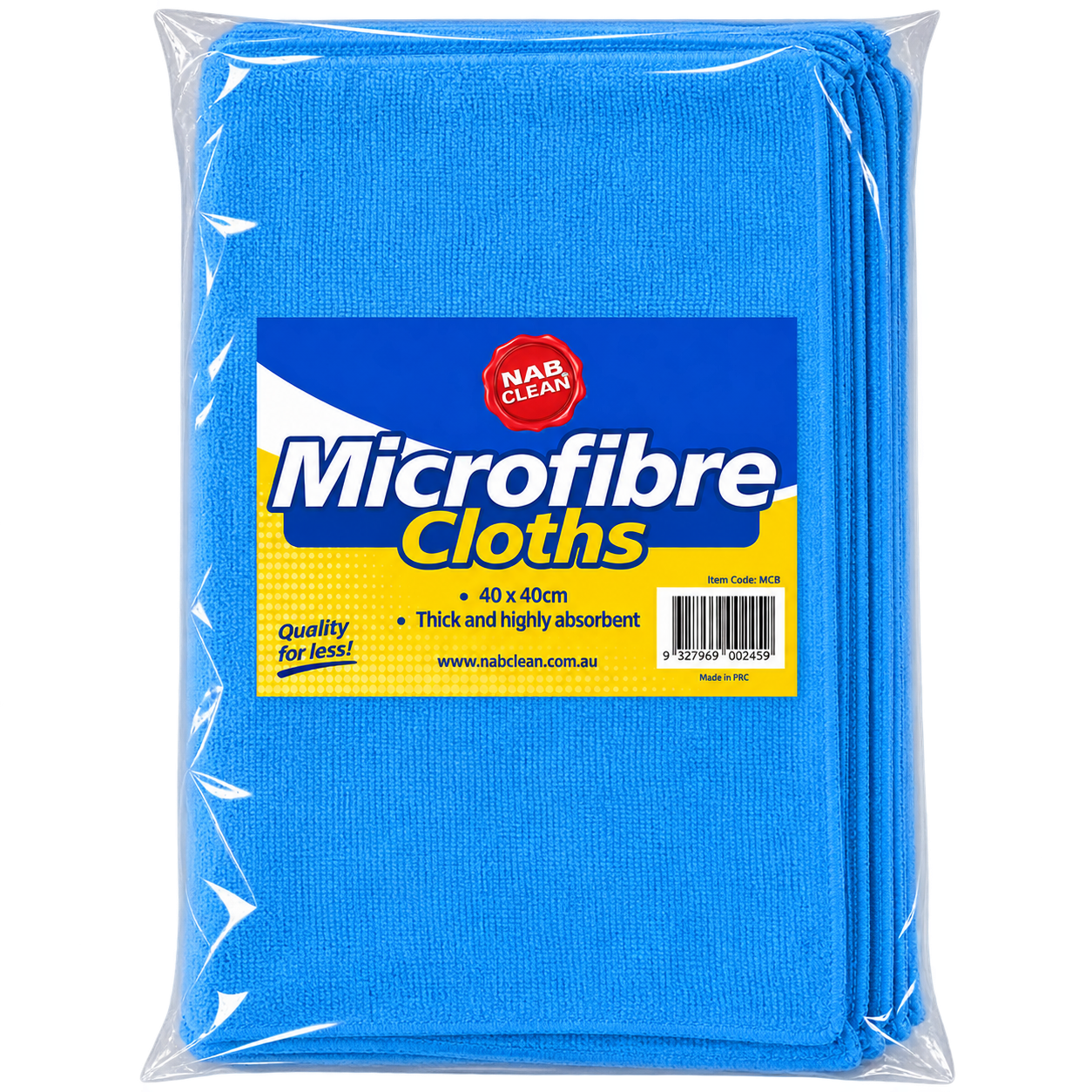 Blue Microfibre Cloth Pack of 10