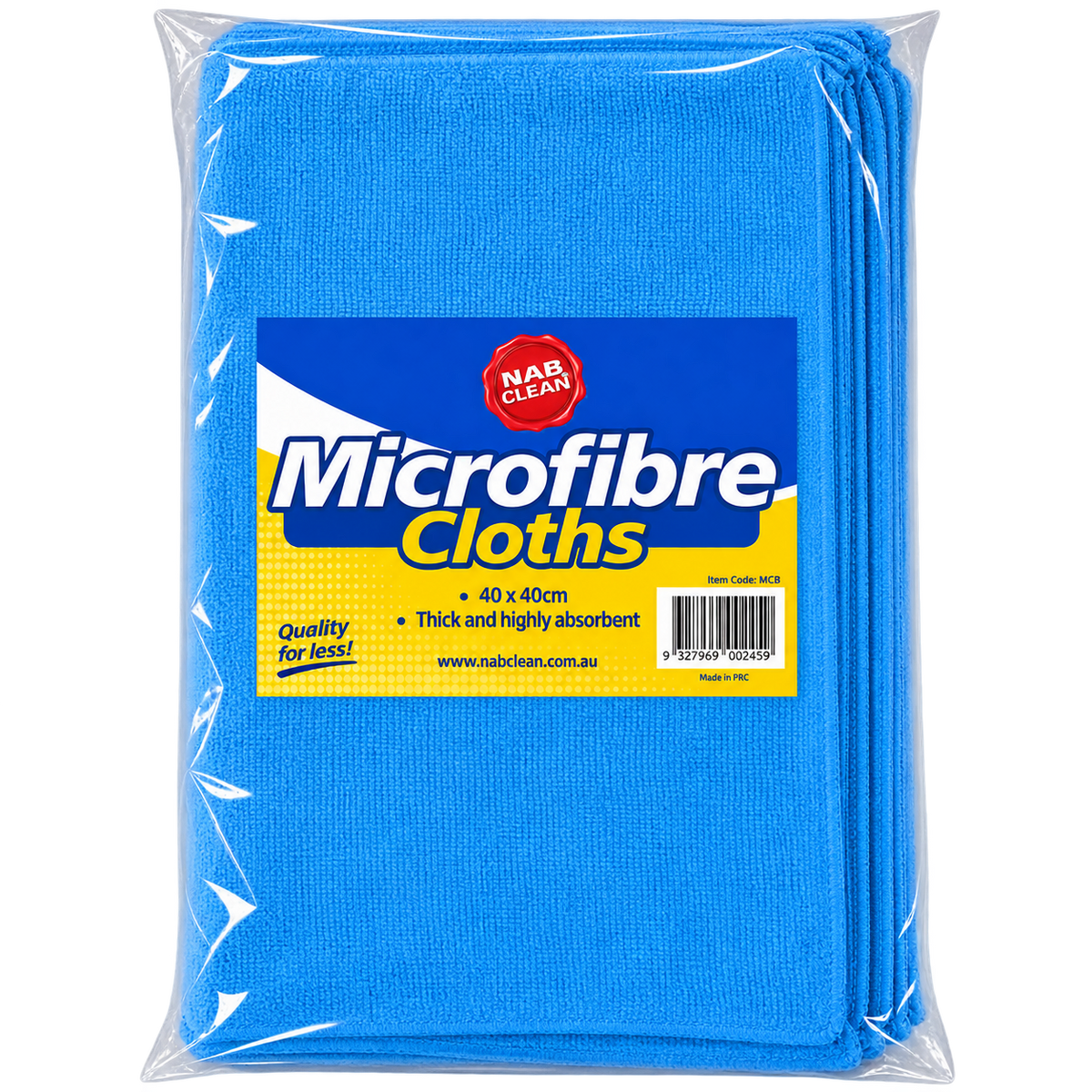 Blue Microfibre Cloth Pack of 10