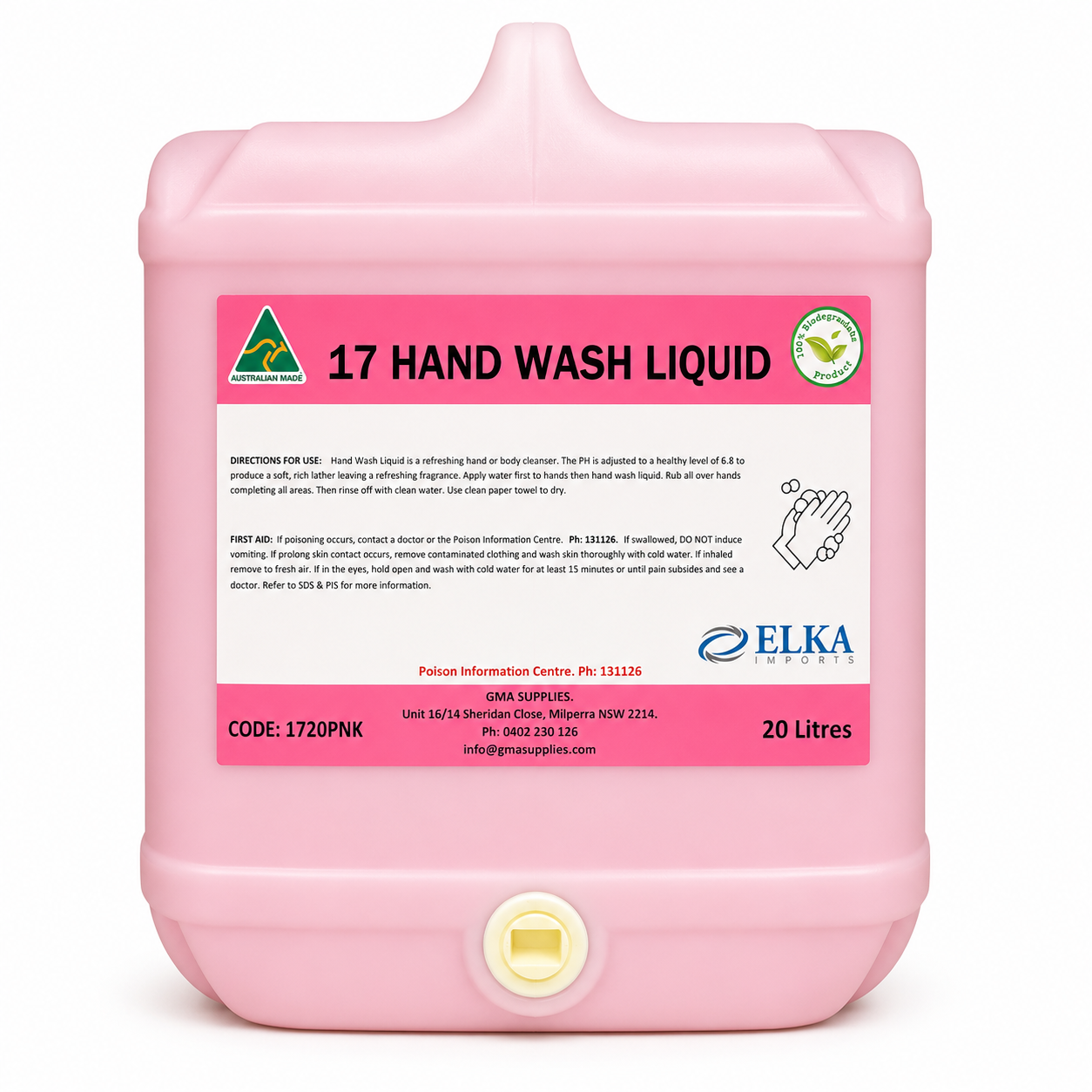 (17) Hand Wash Soap Pink 20L