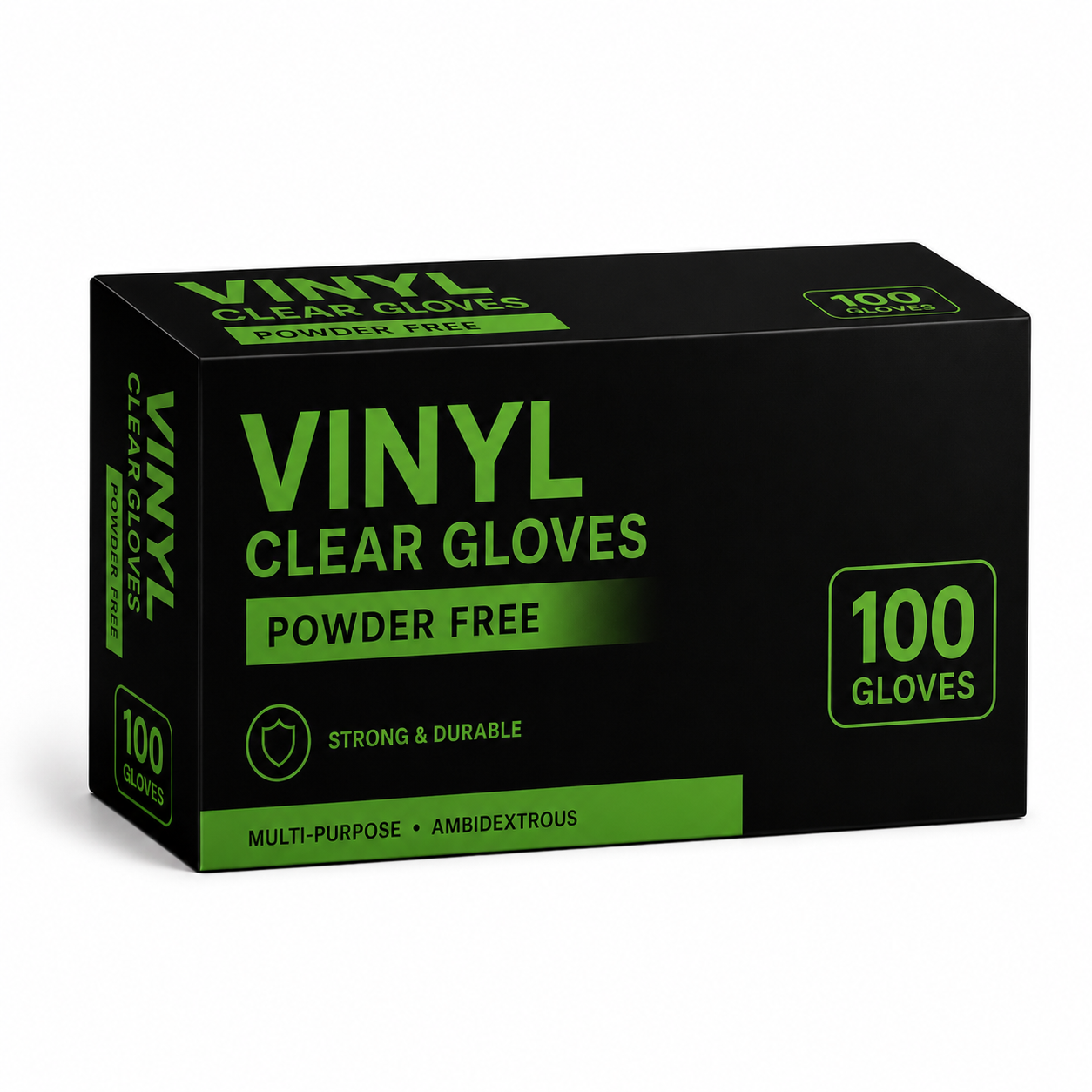 Large Clear Vinyl Powder Free Gloves Carton of 1000