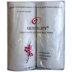 Gentility Kitchen Roll Towels 2 Ply 65 Sheets x 24 Rolls
