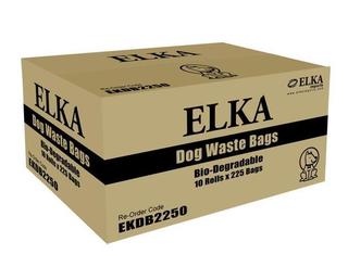 Elka Degradable Dog Waste Bags Carton of 2250