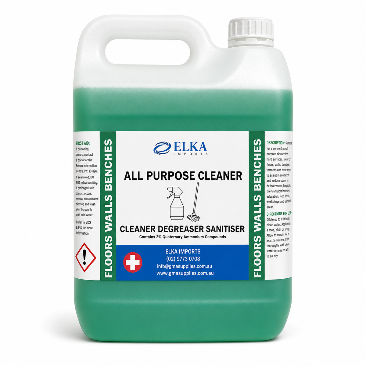Powerful Cleaning, Degreasing & Sanitising in One