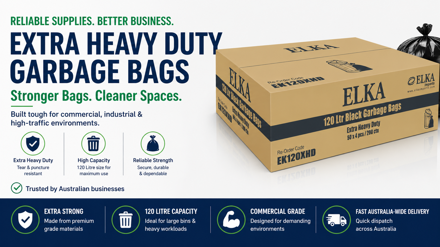 Extra Heavy Duty Garbage Bags