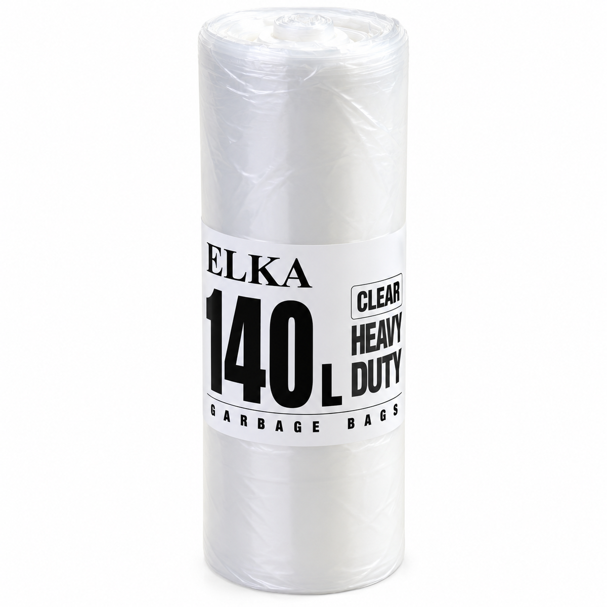 Elka 140L Heavy Duty Clear  Garbage Bags Carton of 200 (Rolls)
