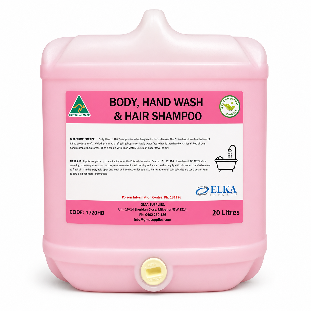 Body Wash & Hair Shampoo 2-in-1 5L