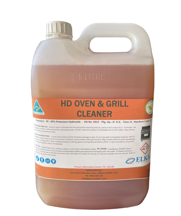 (5) Heavy Duty Oven & Grill Cleaner 5L
