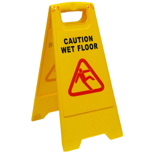 Caution Sign - Wet Floor Yellow