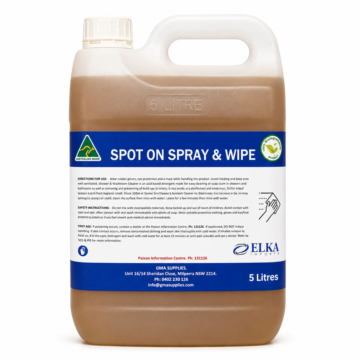 Spray & Wipe Multi-Surface Cleaner 5L