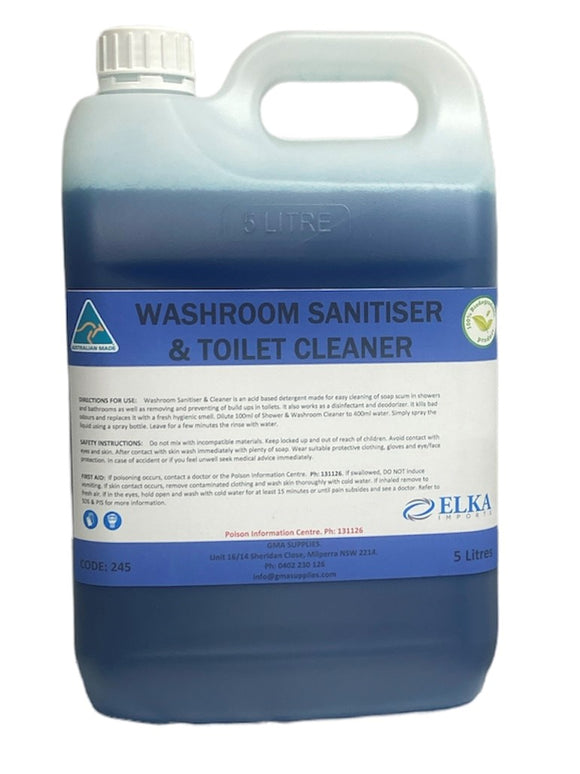 (24) Washroom Toilet Bowl Cleaner/Sanitiser 5L
