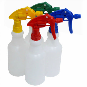 Red 500mL Plastic Spray Bottle Complete