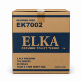 Elka 2 Ply 700 Sheet Toilet Paper | Carton of 48 | EK7002