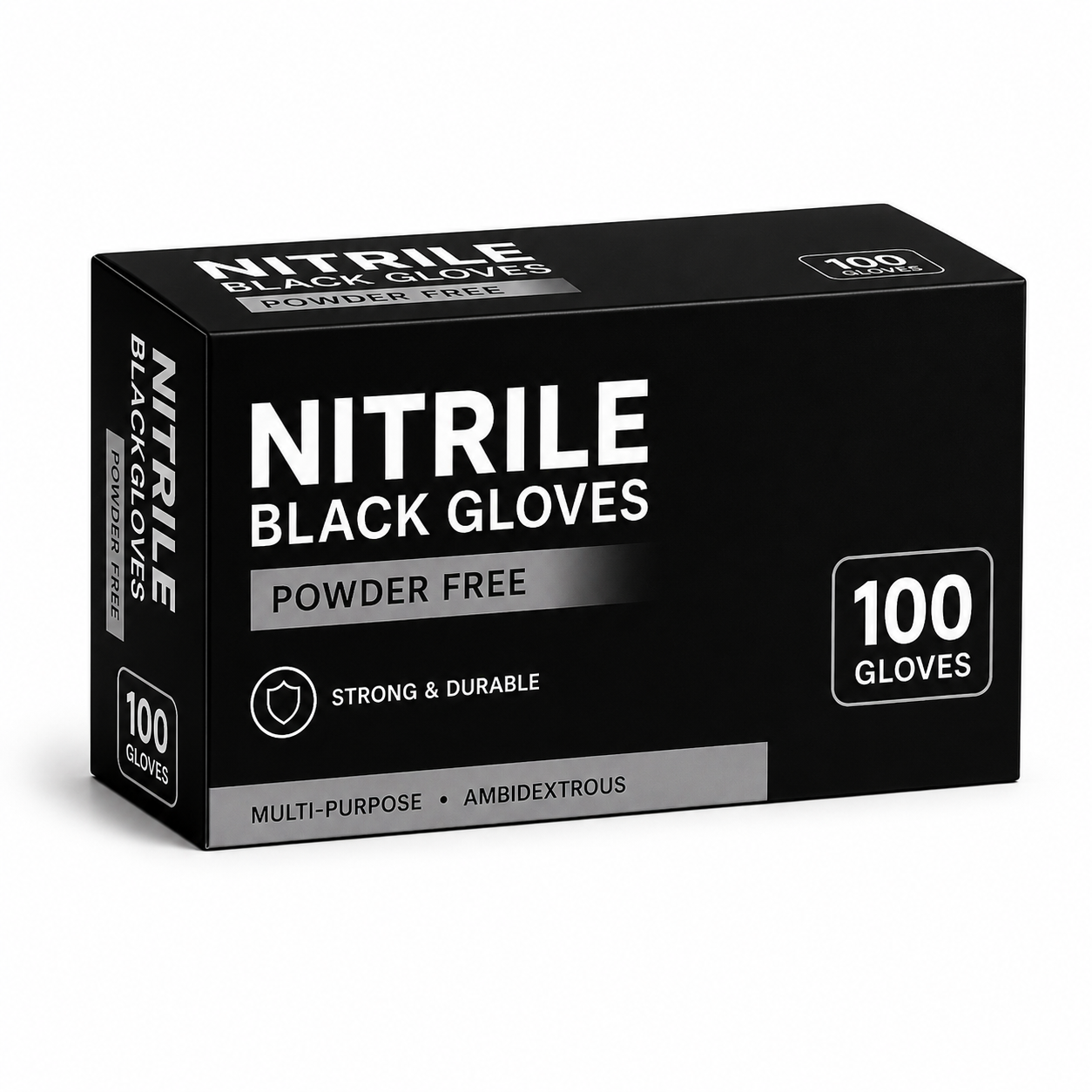 Small Black Nitrile Gloves Carton of 1000