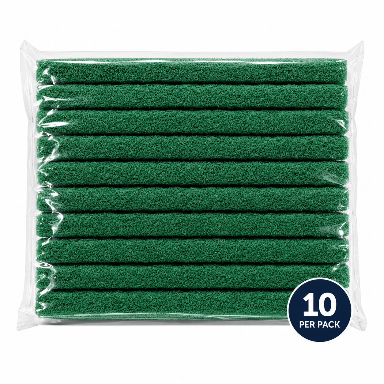 Commercial Green Scourer Pack of 10