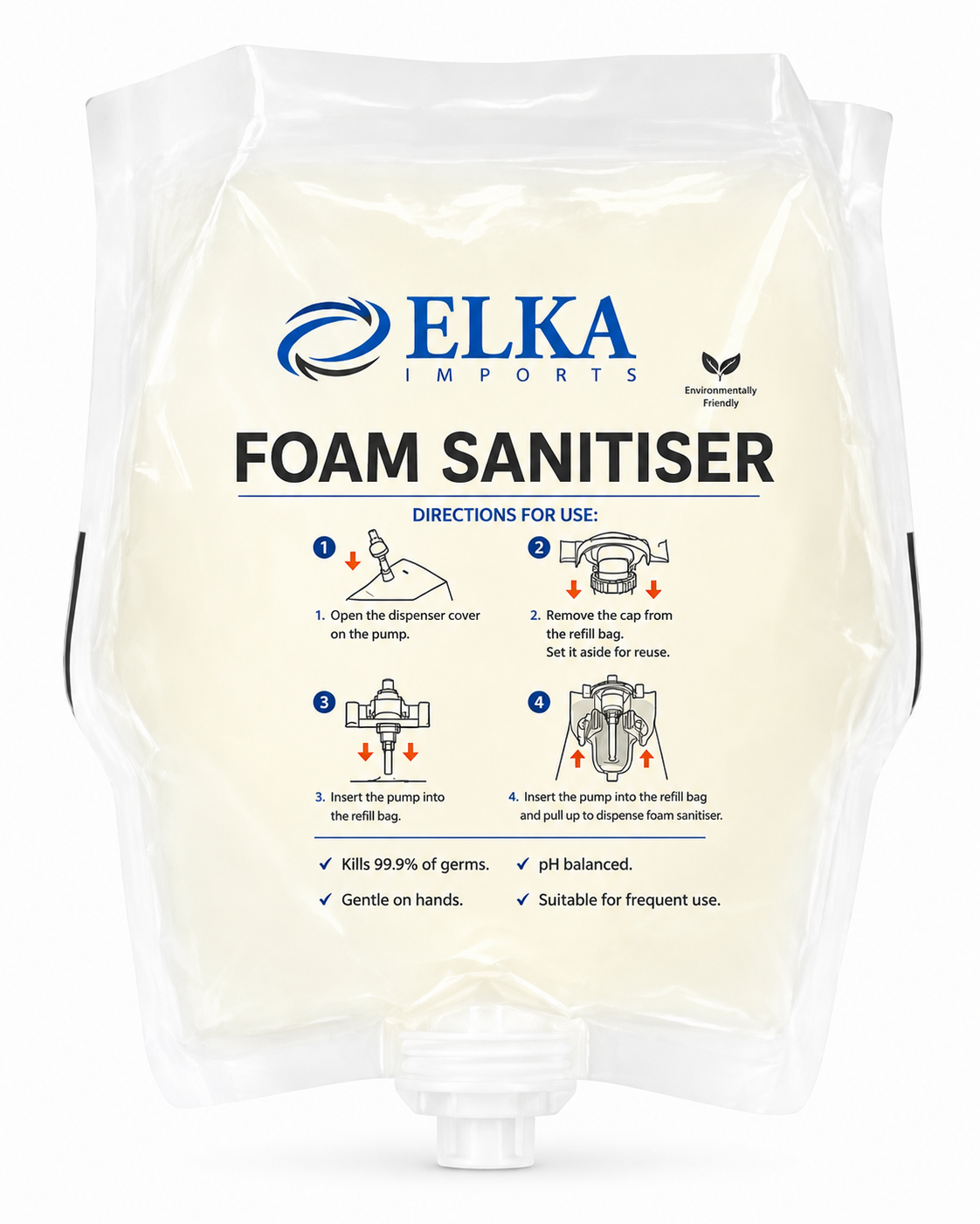 1000ml Foam Sanitizer Cartridge Carton of 6