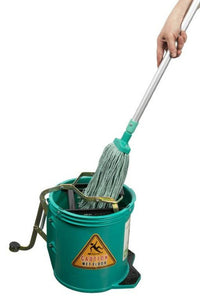 Green Mop + Handle + Bucket - Mop Bundle