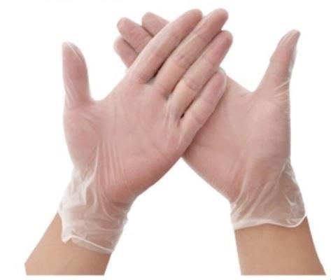 Medium Clear Vinyl Powder Free Gloves Carton of 1000