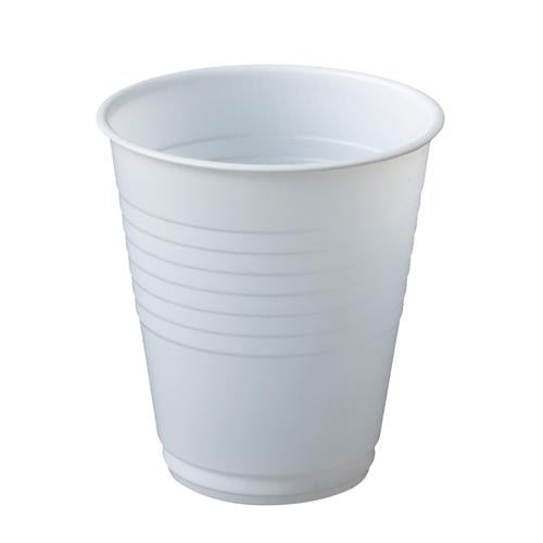 200ml White Plastic Drinking Cups Carton of 1000