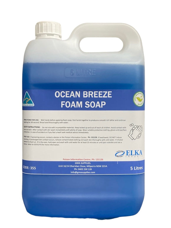 (35) Ocean Breeze Foam Soap 5L