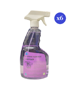 (12) Food Surface Sanitiser 750ml Spray Bottle Carton of 6