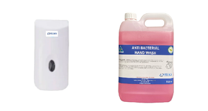 Elka 1000ml Hand Soap Dispenser & 5L Anti Bacterial Hand Soap Bundle
