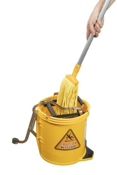 Yellow Mop + Handle + Bucket - Mop Bundle